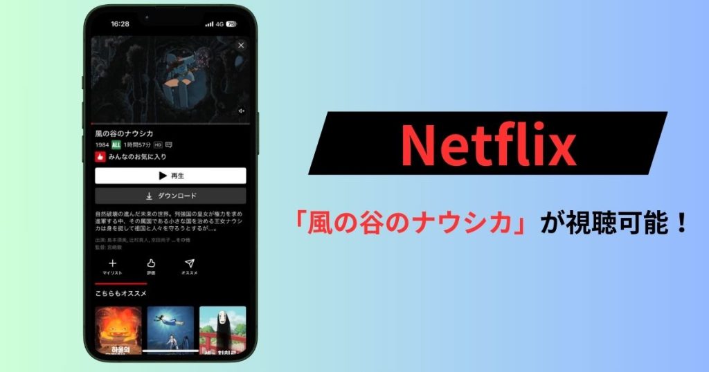 風の谷のナウシカ　ネットフリックス